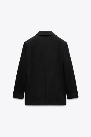 пиджак ЦВЕТ как на первом фото СВИТ-БЛЕЙЗЕР ОВЕРСАЙЗ (OVERSIZE-SWEATBLAZER) Свободный пиджак с воротником-лацканами и длинными рукавами с подплечниками. Спереди два декоративных кармана с кантом. Разр