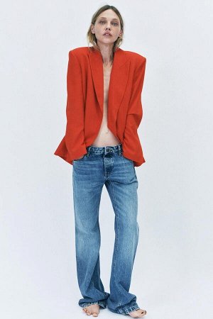 пиджак ЦВЕТ как на первом фото БЛЕЙЗЕР С ЗАПАХОМ – КОЛЛЕКЦИЯ ZW (BLAZER IN WICKELOPTIK – ZW COLLECTION) Блейзер ZARA WOMAN COLLECTION из смесовой вискозы. Заостренные лацканы и длинные рукава с разрез