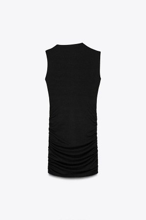 платье ЦВЕТ как на первом фото КОРОТКОЕ ПЛАТЬЕ С ВЫРЕЗОМ (KURZES CUT-OUT-KLEID) Короткое платье с воротником-стойкой и рукавами без рукавов. Сборка и разрез сзади. СОСТАВ МАТЕРИАЛА, ИНСТРУКЦИИ ПО УХОД