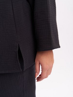 Рубашка из муслина BL46001BLK01