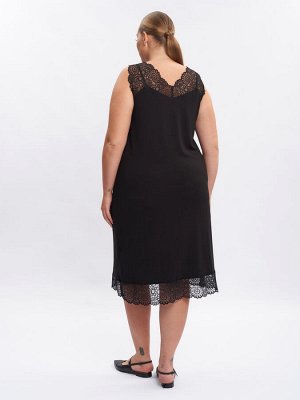 Платье с кружевом SA10003BLK01