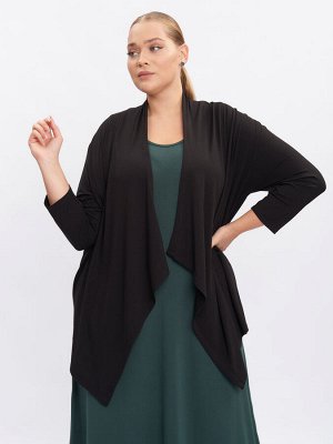 Кардиган из трикотажа KA31803BLK01