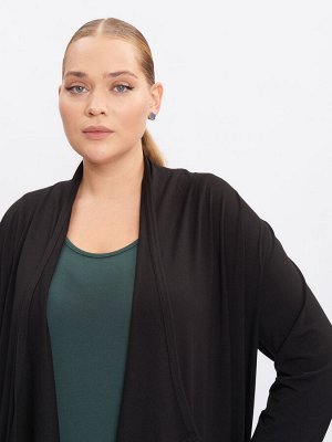 Кардиган из трикотажа KA31803BLK01