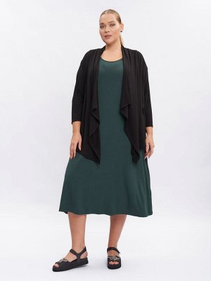 Кардиган из трикотажа KA31803BLK01