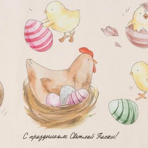 Дорожка на стол Этель «Светлой пасхи» 30x70 см, 100% хлопок, саржа 190 г/м²