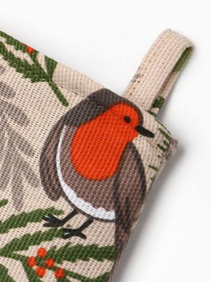 Варежка-прихватка Доляна Bullfinch 20x27 см, 100% хлопок, ватин 250 г/м²