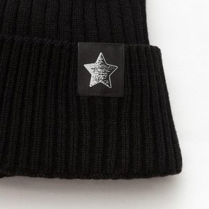 Шапка детская, чёрная