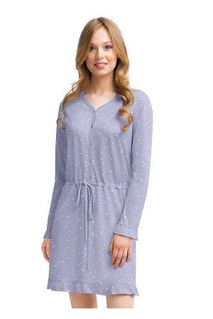 #82452 Платье (CLEVER) св.фиолетовый/молочный
