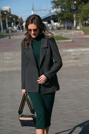 Платье Тина №1.Цвет:темно-зеленый