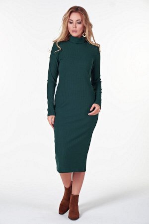 Платье Тина №1.Цвет:темно-зеленый
