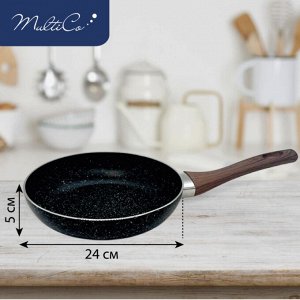 Сковорода, 240 мм, АП, индукция, алюминий, пластик, MULTICO HOME, 1/12