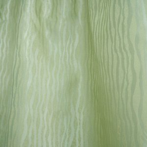 Шторы портьерные жак сатин Волна зеленый 140*260 2шт.