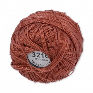Пряжа "Ирис" для вязания №3216 82м коричневый