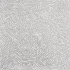 Ткань Тюль с резиновым рисунком Листья 2               (ш280см)