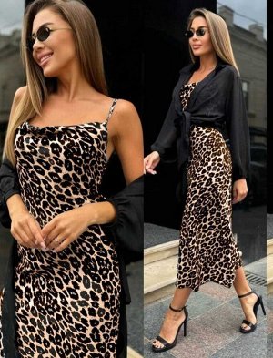 Костюм женский платье-сорочка +рубашка