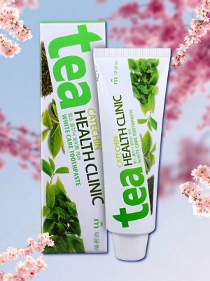 Зубная паста «Mukunghwa»«Tea Catechin Health Clinic» отбеливающая с экстрактом зеленого чая 100 гр