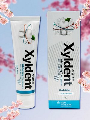 Отбеливающая зубная паста "Xyldent" «Травы и эвкалипт» (гелевая) 110 гр