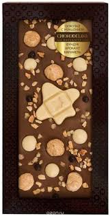 Шоколад молочный с украшением "ФУНДУК, крокант, карамель" в блистере, 100 г