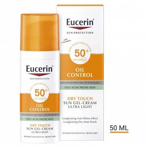 Солнцезащитный крем Eucerin Sun Dry Touch Oil Control Face SPF50+ 50ml 20гр.