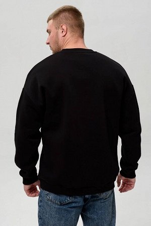 Мужской свитшот оверсайз 8522 / черный+отношение