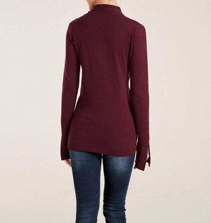 Пуловер, бордовый