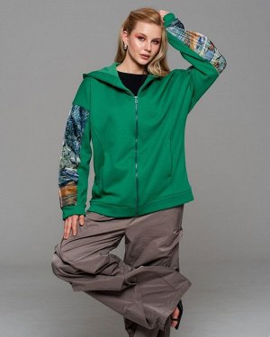 Толстовка с органзой и стразами TC012