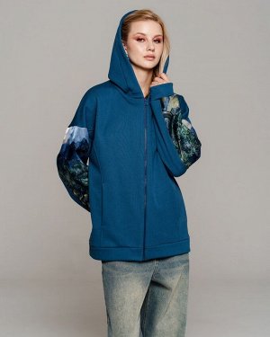 Толстовка с органзой и стразами TC010