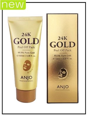 Anjo Professional Маска-пленка для лица с золотом Peel Off Pack 24K Gold, 100 мл