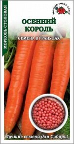 Морковь драже Осенний Король ЦВ/П (Сотка) 300шт среднепоздний