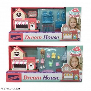 Дом для куклы B593-H35026 173306A/B (1/24)