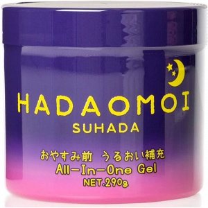 22344kj "Hadaomoi Suhada" Крем-гель All in One для лица и тела увлажняющий, вечерний уход , 290г