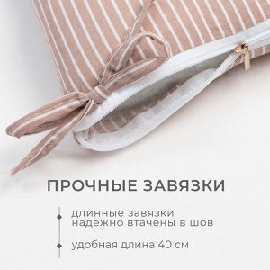 Сидушка на стул Этель "Полоса" 40х40 см, 100% полиэстер