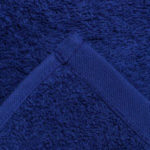 Полотенце махровое с бордюром 70х140 см, DARK BLUE, хлопок 100%, 440г/м2