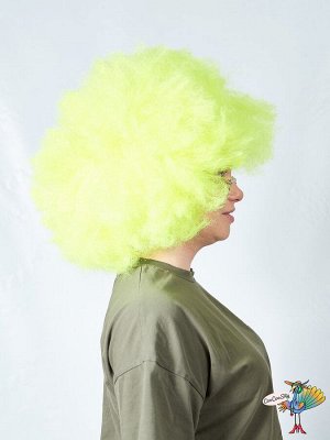 Sweetie Парик Древний человек кудри, зеленый-неон, искусственный волос