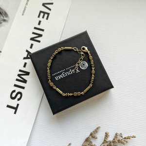 Браслет из гематита цвета бронзы