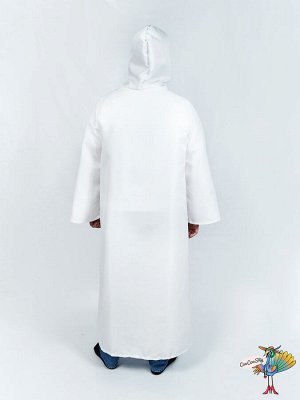 Мантия с капюшоном белая, р-р XXL
