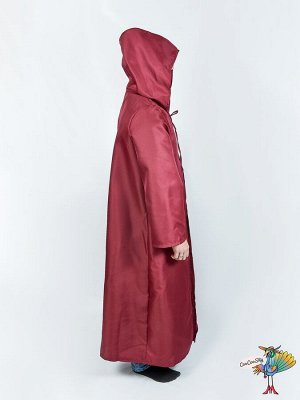 Мантия с капюшоном бордо, р-р XXL