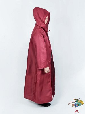 Мантия с капюшоном бордо, р-р XXL