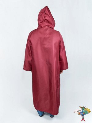 Мантия с капюшоном бордо, р-р XXL