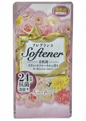 Кондиционер для белья "Softener Sweet Floral" (с антибактериальным эффектом и нежным цветочным ароматом) 450 мл, мягкая упаковка