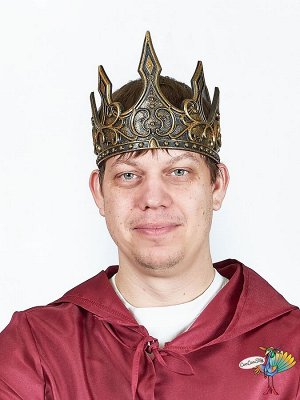 корона Готика золото, вспененный латекс