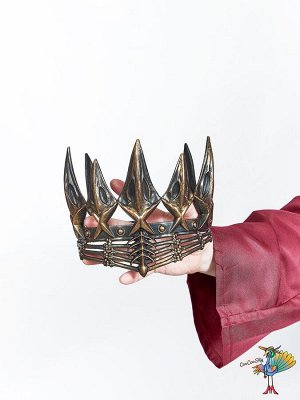 корона Ворон серебро, вспененный латекс
