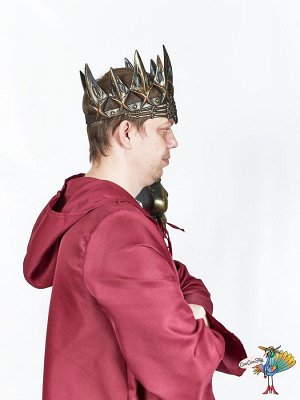 корона Ворон серебро, вспененный латекс