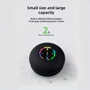 Музыкальная колонка Bluetooth в ванную комнату с защитой от влаги