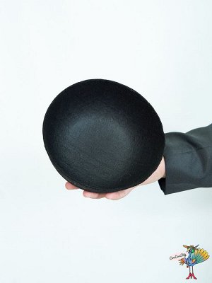 шляпа круглая, фетр , высота 10 см, обхват головы 54-56 см