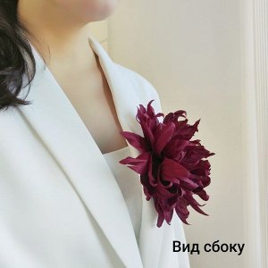 Цветок - брошь Пион малый