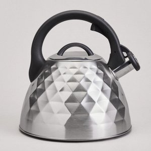 Чайник AGNESS ThermoSteel 3,3 л с капсульным дном и удобным свистком, 1 шт.