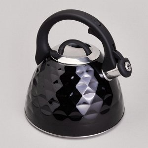 Чайник AGNESS ThermoSteel 3,3 л с капсульным термоаккумулирующим дном и удобным свистком, 1 шт.