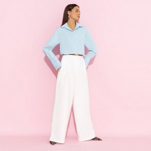 Брюки с защипами, Легкой походкой (white)