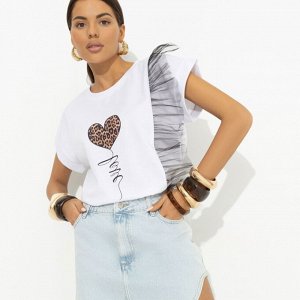 Футболка с декором из сетки, Где стиль, там и ты (new picture)